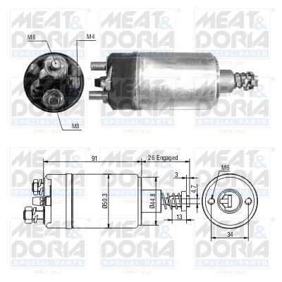 Solenoid Switch, starter
